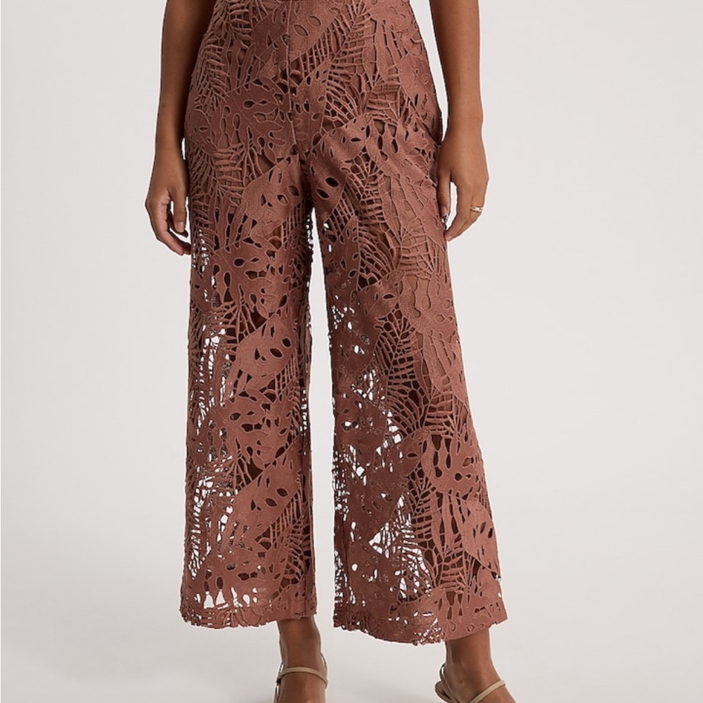 Express Black Lace Wide Leg Pants
